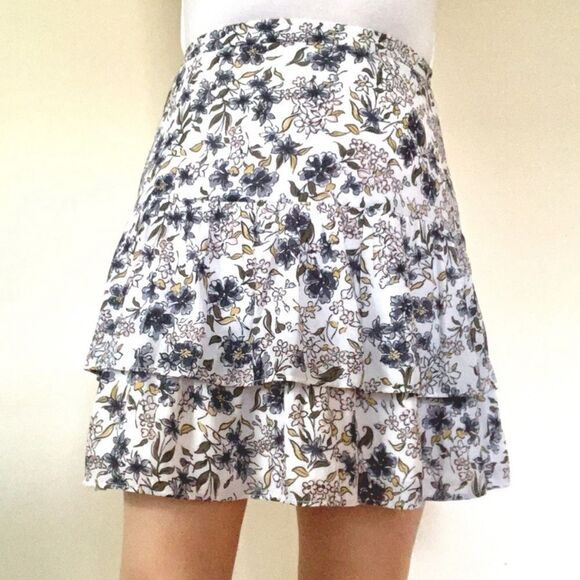 LOFT Dresses & Skirts - Loft floral layered skirt | size 0 | 18.5” length | New w/o tags (1556)